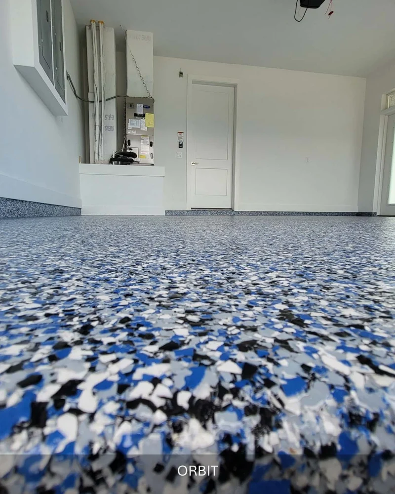 Full Flake Flooring finish example