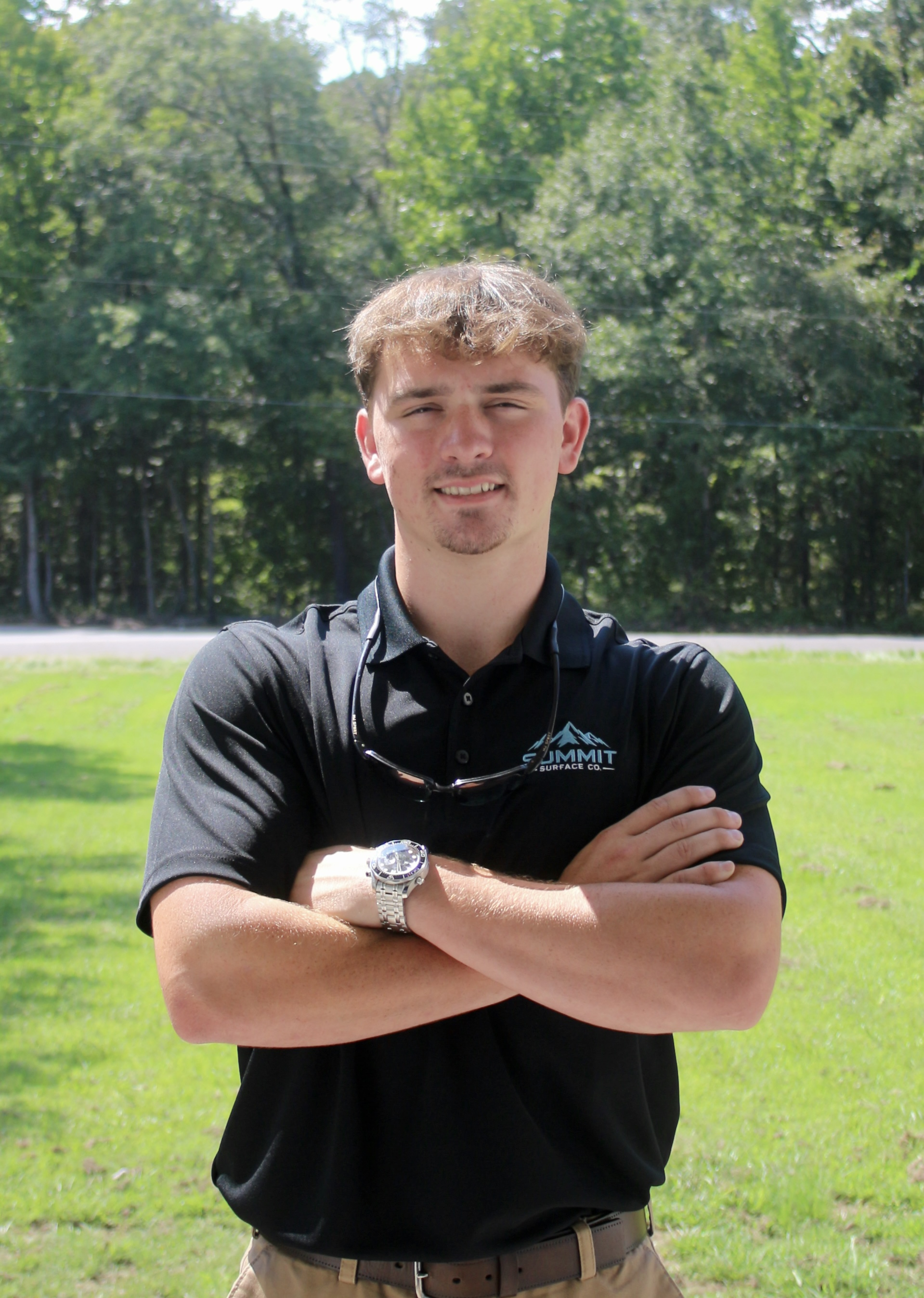 One of the owner-installers at Summit Surface Company